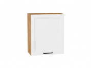Шкаф верхний с 1-ой дверцей Нео 716*600*320 White Silk / Дуб Вотан