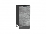 Шкаф нижний с 1-ой дверцей Флэт 816*400*478 Temple Stone 2S / Graphite
