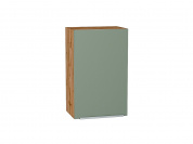 Шкаф верхний с 1-ой дверцей Фьюжн 716*450*320 Silky Mint / Дуб Вотан