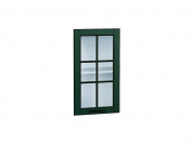 Комплект фасадов Дублин со стеклом для каркаса Ф-25 В400/ВУ590 712*396*16 Special Green