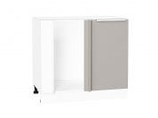 Шкаф нижний угловой Фьюжн 816*890*480 Clay Silk / Белый