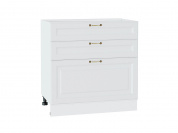 Шкаф нижний с 3-мя ящиками Ницца 816*800*478 Белый / Белый