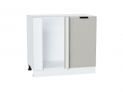 Шкаф нижний угловой Евро 816*890*478 Агат / Белый