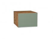 Шкаф верхний горизонтальный глубокий Фьюжн 358*500*576 Silky Mint / Дуб Вотан