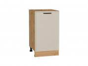 Шкаф нижний с 1-ой дверцей Фрейм 816*450*484 Cream Silk / Дуб Вотан