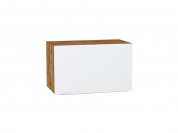 Шкаф верхний горизонтальный Фьюжн 358*600*320 Silky White / Дуб Вотан
