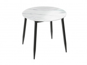 Стол Uni-Form-R.2B 800*800*750 SBlack/White Gloss Marble