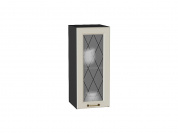 Шкаф верхний с 1-ой остекленной дверцей Ницца 716*300*318 Агат / Graphite