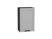 Шкаф верхний с 1-ой дверцей Глетчер 716*450*318 Гейнсборо Силк / Graphite