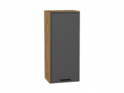 Шкаф верхний с 1-ой дверцей Фрейм 920*400*324 Stormy Silk / Дуб Вотан