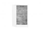 Шкаф нижний торцевой Флэт 816*296*552 Temple Stone 2S / Белый