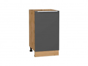 Шкаф нижний с 1-ой дверцей Фьюжн 816*450*480 Stormy Silk / Дуб Вотан