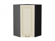 Шкаф верхний угловой Ницца 920*600*600 Дуб крем / Graphite
