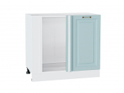 Шкаф нижний угловой Ницца 816*890*478 Голубой / Белый
