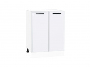 Шкаф нижний с 2-мя дверцами Фрейм 816*600*484 White Silk / Белый