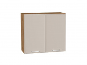Шкаф верхний с 2-мя дверцами Квадро 716*800*321 Кашемир / Дуб Вотан