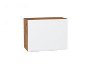 Шкаф верхний горизонтальный Фьюжн 458*600*318 Silky White / Дуб Вотан