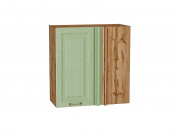 Шкаф верхний прямой угловой Ницца 716*700*345 Дуб оливковый / Дуб Вотан