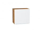 Шкаф верхний горизонтальный Фьюжн 458*500*318 Silky White / Дуб Вотан