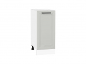 Шкаф нижний с 1-ой дверцей Нео 816*350*480 Grey Silk / Белый