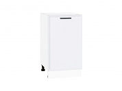 Шкаф нижний с 1-ой дверцей Фрейм 816*450*484 White Silk / Белый