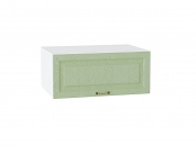 Шкаф верхний горизонтальный глубокий Ницца 358*800*574 Дуб оливковый / Белый