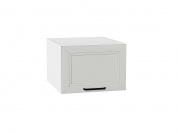 Шкаф верхний горизонтальный глубокий Нео 358*500*576 Grey Silk / Белый