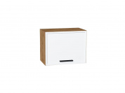 Шкаф верхний горизонтальный Фрейм 358*450*324 White Silk / Дуб Вотан