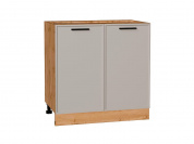 Шкаф нижний с 2-мя дверцами Фрейм 816*800*484 Clay Silk / Дуб Вотан