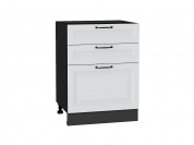 Шкаф нижний с 3-мя ящиками Ницца 816*600*480 Blanco / Graphite