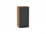 Шкаф верхний с 1-ой дверцей Глетчер 716*350*318 Маренго Силк / Дуб Вотан