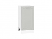 Шкаф нижний с 1-ой дверцей Нео 816*400*480 Grey Silk / Белый