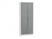 Шкаф двухстворчатый Стиль ШК-803 с ящиками 2110*800*376 Grey Softwood