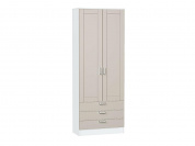 Шкаф двухстворчатый Стиль ШК-803 с ящиками 2110*800*376 Cream Silk