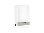 Шкаф нижний под духовку Флэт 816*450*476 Light Grey In 2S / Белый