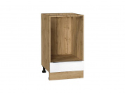 Шкаф нижний под духовку Фьюжн 816*450*476 Silky White / Дуб Вотан