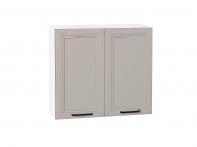 Шкаф верхний с 2-мя дверцами Нео 716*800*320 Clay Silk / Белый