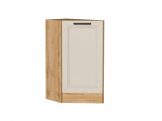 Шкаф нижний торцевой Нео 816*296*554 Cream Silk / Дуб Вотан