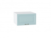 Шкаф верхний горизонтальный глубокий Ницца 358*600*574 Голубой / Белый