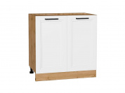 Шкаф нижний с 2-мя дверцами Нео 816*800*480 White Silk / Дуб Вотан