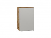 Шкаф верхний с 1-ой дверцей Фьюжн 716*450*320 Silky Light Grey / Дуб Вотан