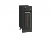 Шкаф нижний с 1-ой дверцей и ящиком Прага 816*300*478 Венге премиум / Graphite