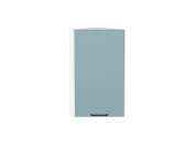 Шкаф верхний торцевой Флэт 716*300*306 Grey-green In 2S / Белый