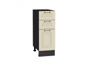 Шкаф нижний с 3-мя ящиками Ницца 816*300*478 Дуб крем / Graphite