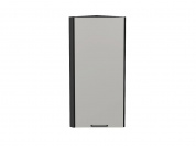 Шкаф верхний торцевой Флэт 920*300*306 Light Grey In 2S / Graphite