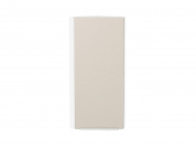 Шкаф верхний торцевой Фьюжн 920*300*306 Cream Silk / Белый