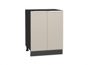 Шкаф нижний с 2-мя дверцами Фьюжн 816*600*480 Cream Silk / Graphite