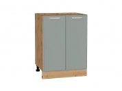 Шкаф нижний с 2-мя дверцами Квадро 816*600*481 Аквамарин / Дуб Вотан