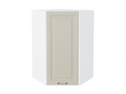 Шкаф верхний угловой Ницца 920*600*600 Агат / Белый