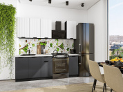 Евро Лайн-06 2140*1400*600 Белый/Антрацит